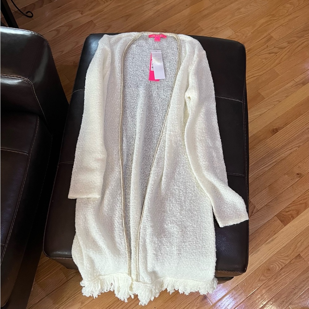 NWT Lilly Pulitzer Yana Cardigan XS coconut